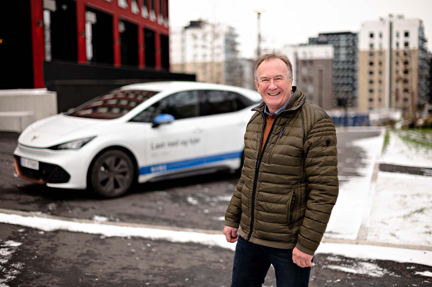 FORNØYD: – Overgangen til Hyre har vært smertefri, sier Bjørn Grov, bil- og eiendomsansvarlig i Telia.